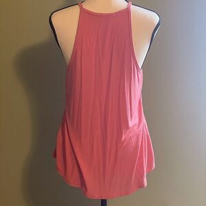Double Zero Pink Racerback Tank Top. Size Large.